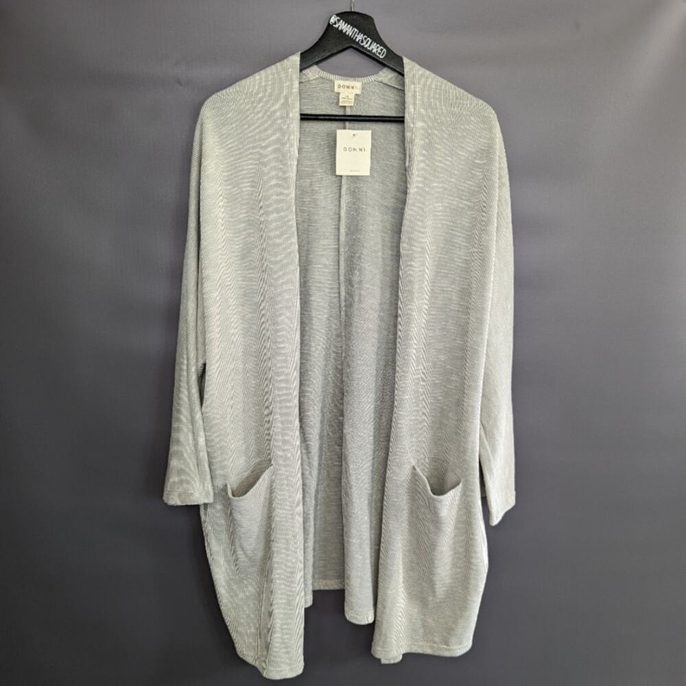 Donni Tan Ribbed Slouchy Cardio Shrug Top New OSFA